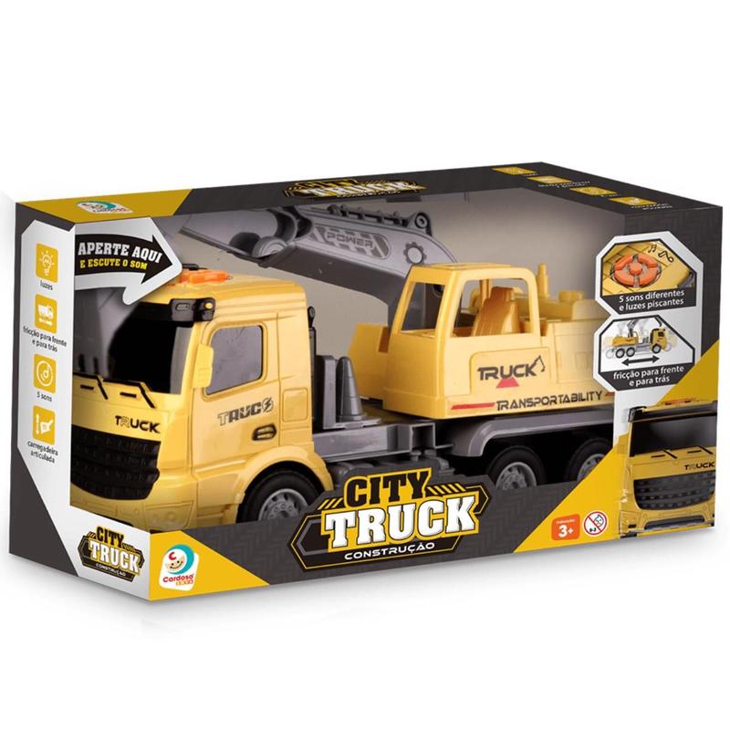 Caminhão City Truck Construção com Luz e Som Cardoso - Caminhões